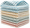 HFGBLG Cotton Cleaning Rags Terry Dish Cloths for Washing Dishes, Set of 8 Dish Rags for Cleaning, Light and Soft Dish Towels for Kitchen Drying Dishes, 11.8 Inch x 11.8 Inch (Mix Color)