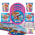 Pink Paw Patrol Party Supplies for Girls – Skye & Everest Birthday Party Pack for 16 Guests – 9" Plates, Luncheon Napkins, Cups, Table Cover & Birthday Candles – Official Kids Party Decorations