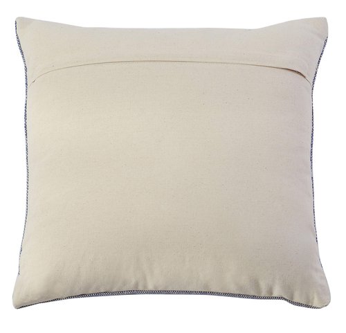 SAFAVIEH Home Collection Petrea 18-inch Boho Blue Decorative Accent Pillow PLS9700A-1818, 1'6" x 1'6" Square