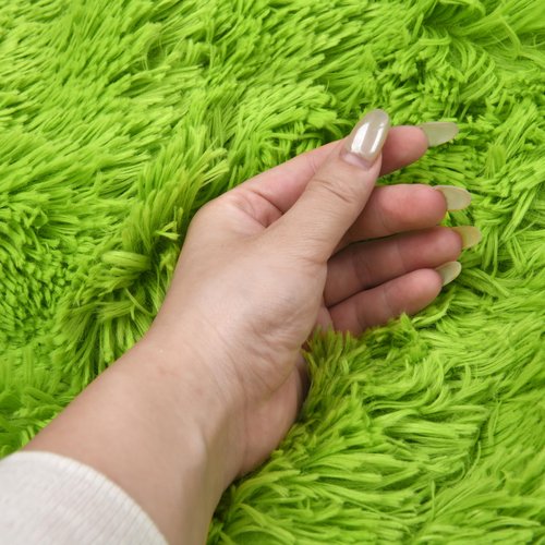 Faux Fur Christmas Tree Skirt,Large Luxury Tree Skirt with Snowflake Sequin, Christmas Decorations Holiday Thick Plush Tree Xmas Ornaments (Green, 36 Inch)