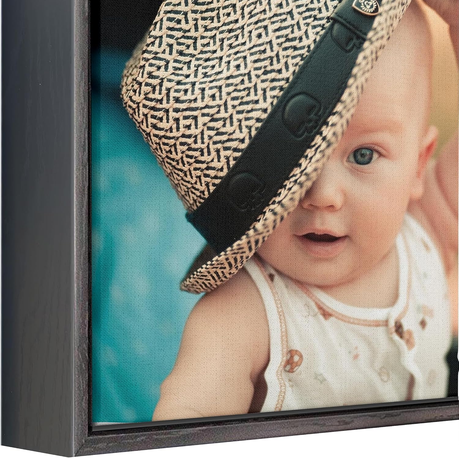 P&L ART. Personalized Custom Canvas Prints: Photo On Canvas Transform Your Photos into Stunning Framed Wall Art Digitally Printed Photo To Canvas Ideal for Home Decor Gifts Keepsakes Black 24X32