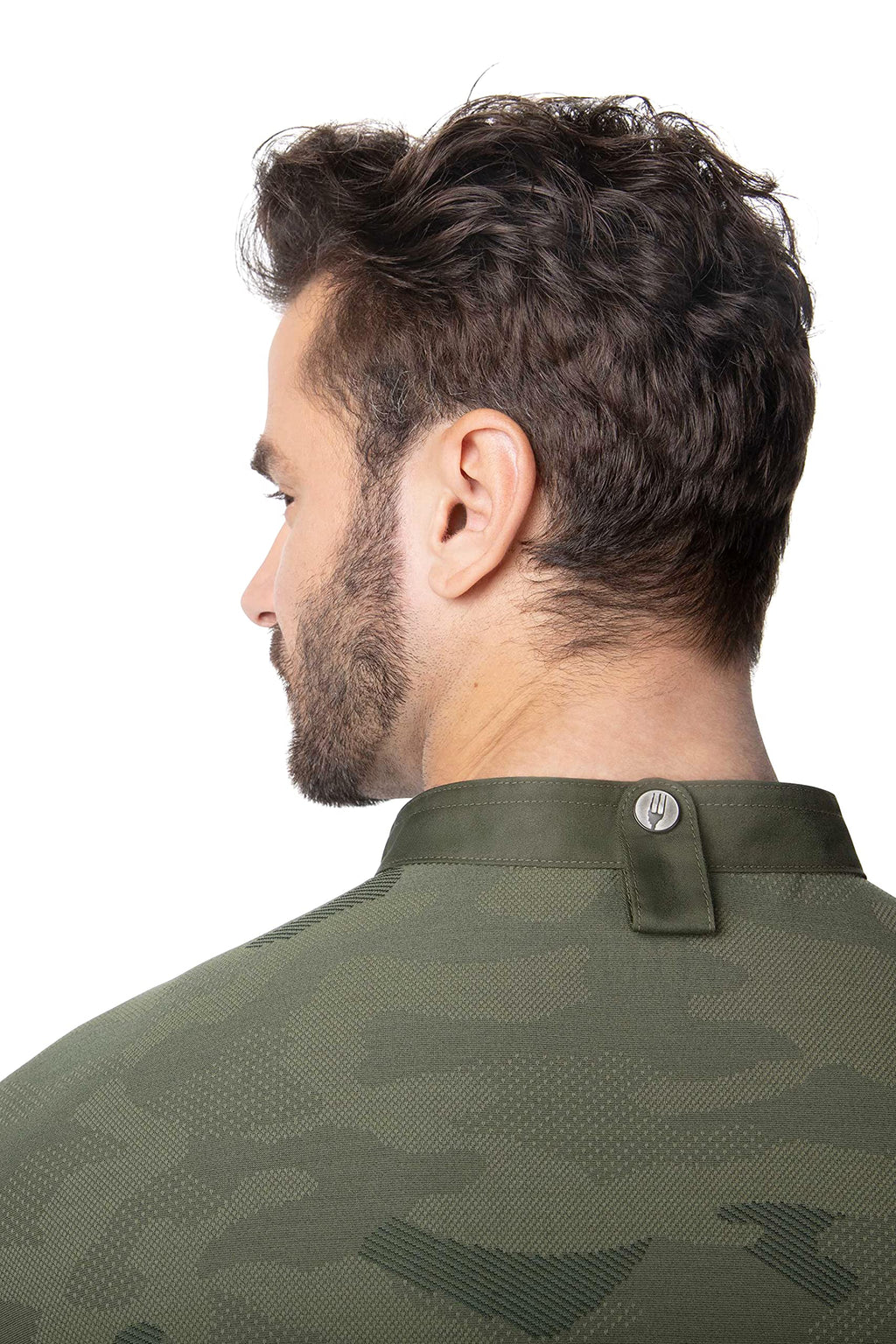 Chef Works Men's Mojave Chef Coat, Olive, Small