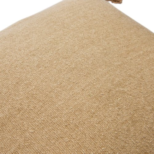 20" Square Canvas Pillow Cover with Tassels