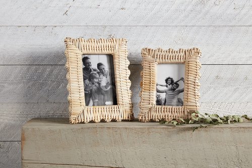 Mud Pie Woven Frame, Large, 5x7