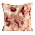 Bloomingville, Pink and Rose Faux Fur Pillow, Pattern and Velvet Back, Color