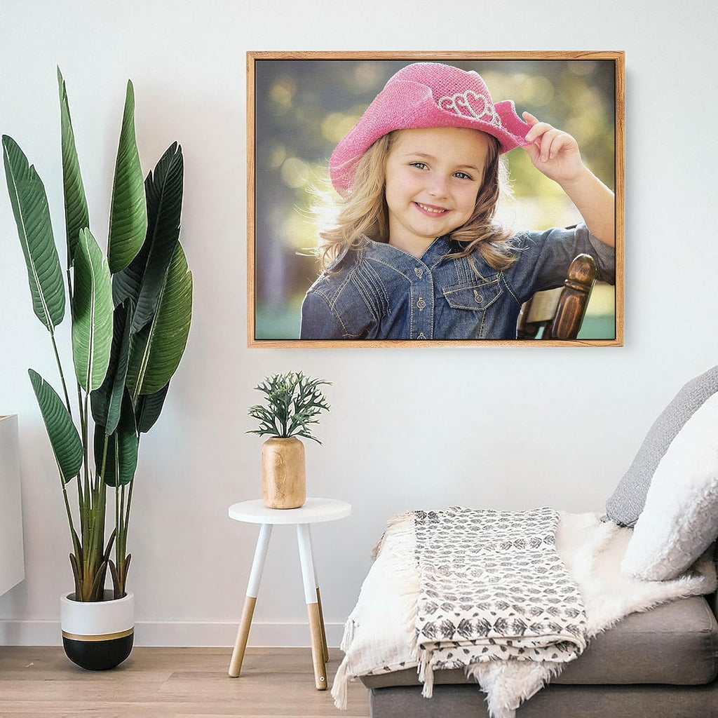 P&L ART | Personalized Custom Canvas Prints - Transform Your Photos into Stunning Wall Art | Beige 11x14