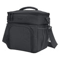 Bentgo Prep Deluxe Insulated Multimeal Bag - Lunch Box Bag, Holds 5 Meals, Premium Insulation up to 8 Hrs, Durable, Water-Resistant - Large Capacity For Adult Meal Prep (Dark Gray)
