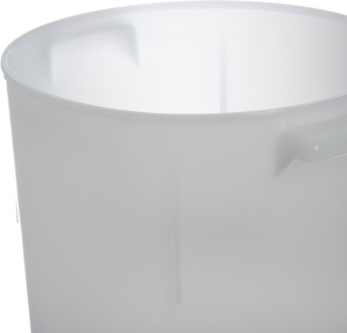 Carlisle FoodService Products Bain Marie Round Food Storage Container for Kitchens, Restaurants, Catering, Plastic, 6 Quarts, White, (Pack of 12)