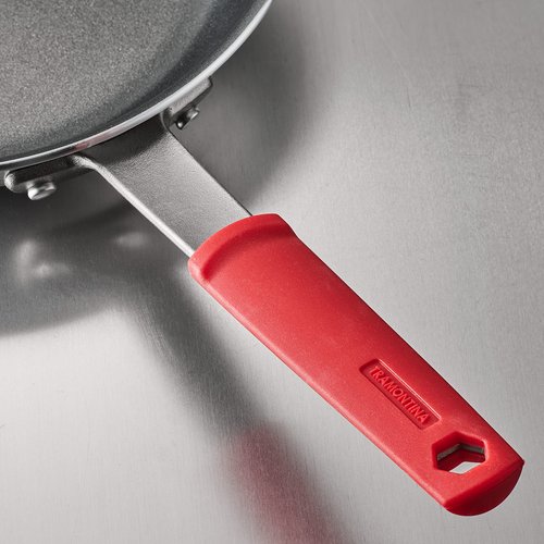 Tramontina Professional Fry Pans (12-inch) & Covered Sauce Pan Stainless Steel Tri-Ply Clad 1.5-Quart, 80116/021DS
