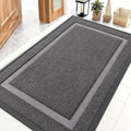 OLANLY Waterproof Front Door Mat - All-Season Indoor/Outdoor Doormat, Easy Clean, 47x32, Dark Grey