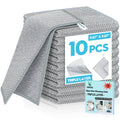 VMKBL 10 Pcs New Upgraded 3 Layers Non Scratch Wire Dishcloth, Multipurpose Wire Steel Wool Scrubber, Wet & Dry for Cookware, Sinks, Dishes, Stoves & Fireplaces 9.87“ x 9.87”