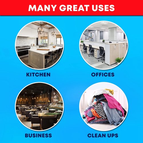 95-100 Gallon Clear Trash Bags Heavy Duty | MegaPack 78 Bags | Extra Large 95-96 Gallon Trash Bags Big Clear Can Liners, Extra Large 90 Gal, 95 Gal, 96 Gal,100 Gallon Heavy Duty Garbage Bags