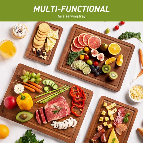 Bamboo Cutting Board Set Non Slip Feet Over Sink Father Day Dad Parents Papa Stepdad Pappy Poppy Pawpaw Who Want Nothing Everything Future Groom Bride Law Christmas Xmas