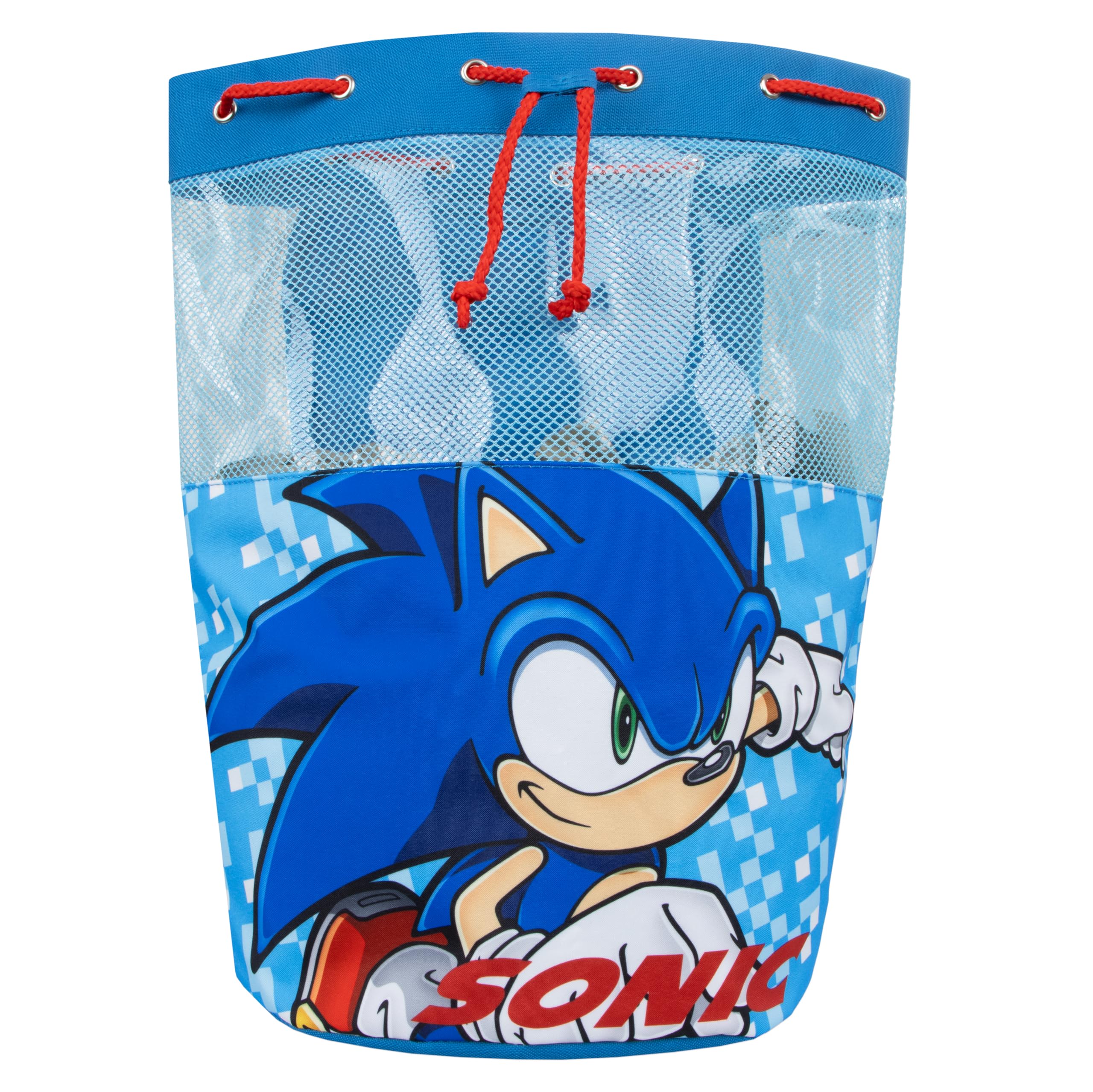 Sonic The Hedgehog Boys Swim Bag | Swimming Backpack For Kids | Boys Sonic Backpack | One Size | Blue