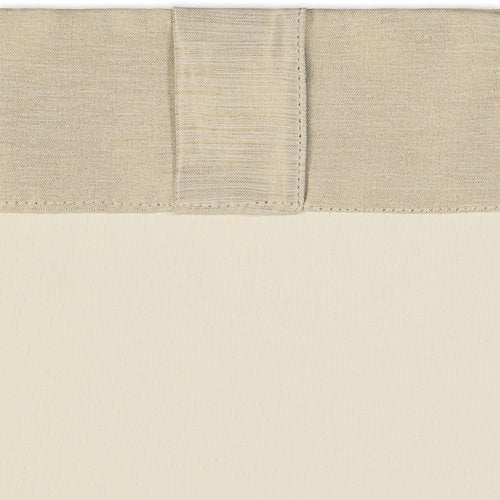 ECLIPSE Fresno Modern Blackout Thermal Rod Pocket Window Curtain for Bedroom (1 Panel), 52" x 84", Wheat