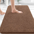 OLANLY Bathroom Rugs - Extra Soft Chenille Bath Mats | Quick-Dry, Machine Washable, 36x24 Mocha