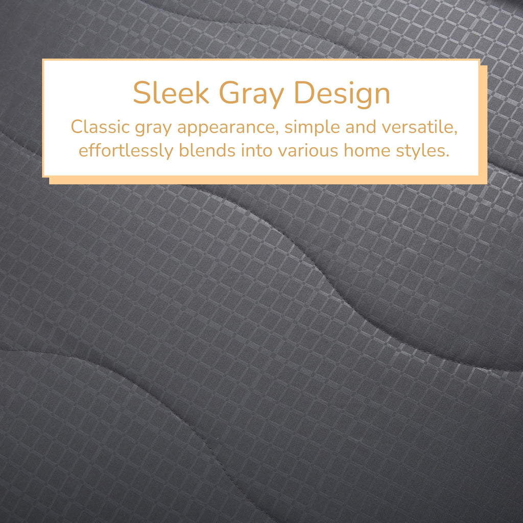 RALYSUN Electric Mattress Pad Queen Size 60"x80", Premium Brushed Fabric, 4 Heat Settings & 10 Hours Auto Off, Elastic Deep Pocket, Machine Washable, Gray