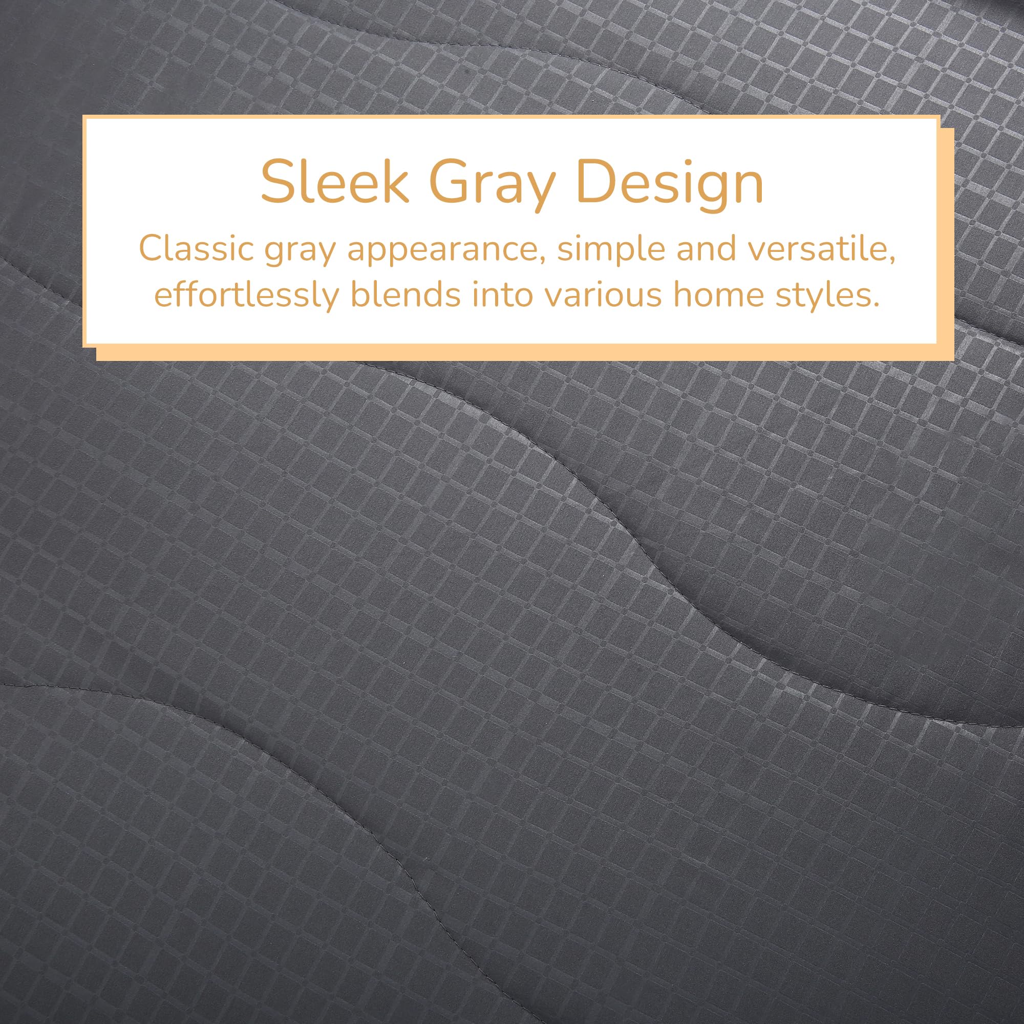 RALYSUN Electric Mattress Pad Queen Size 60"x80", Premium Brushed Fabric, 4 Heat Settings & 10 Hours Auto Off, Elastic Deep Pocket, Machine Washable, Gray