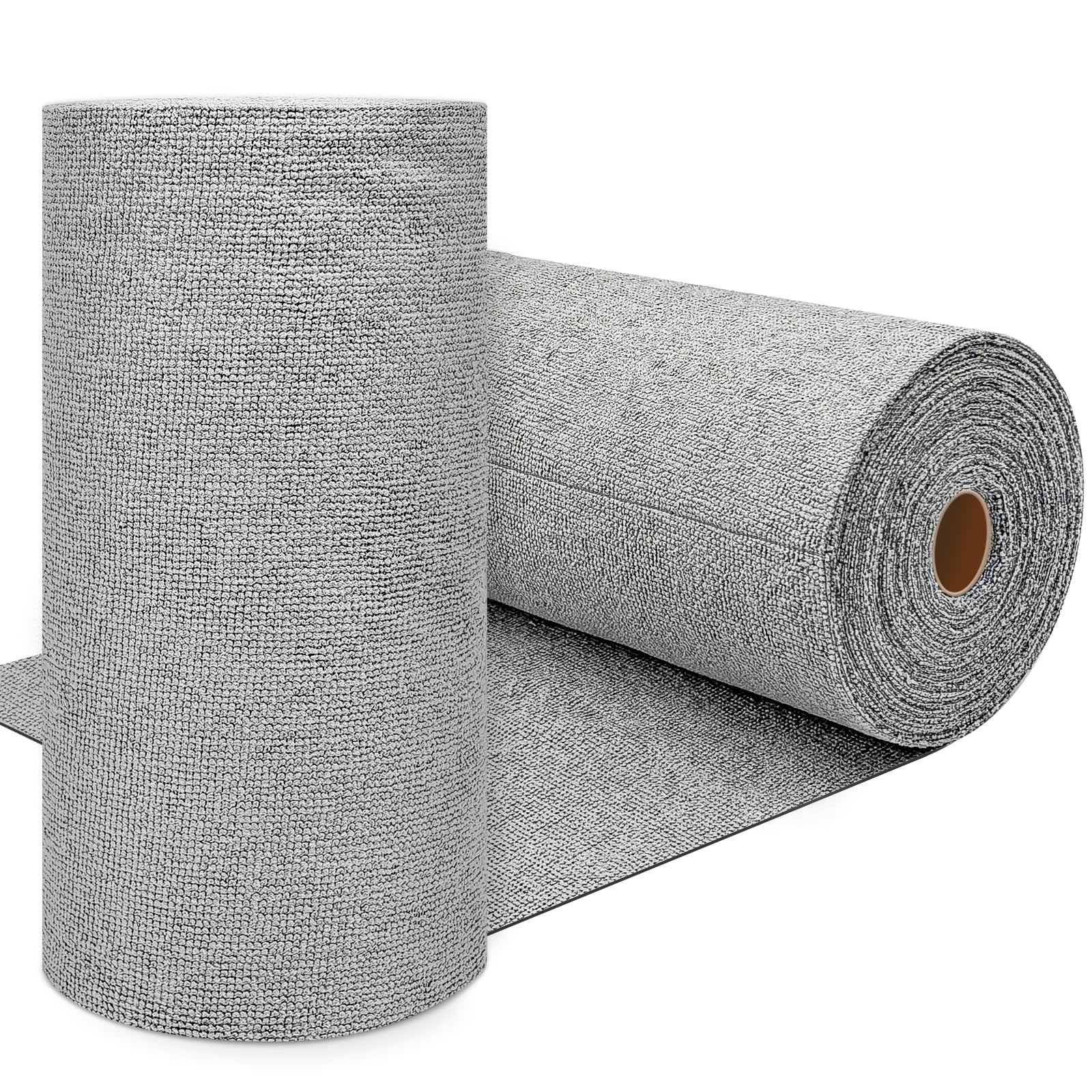 Whkvnng 75 Pack Microfiber Cleaning Cloth Roll,Reusable Washable Ultra Tear Away Microfiber Towels,Absorbent Rags Drying Dishcloths for Car,Home,Garage or Shop Kitchen(Grey)