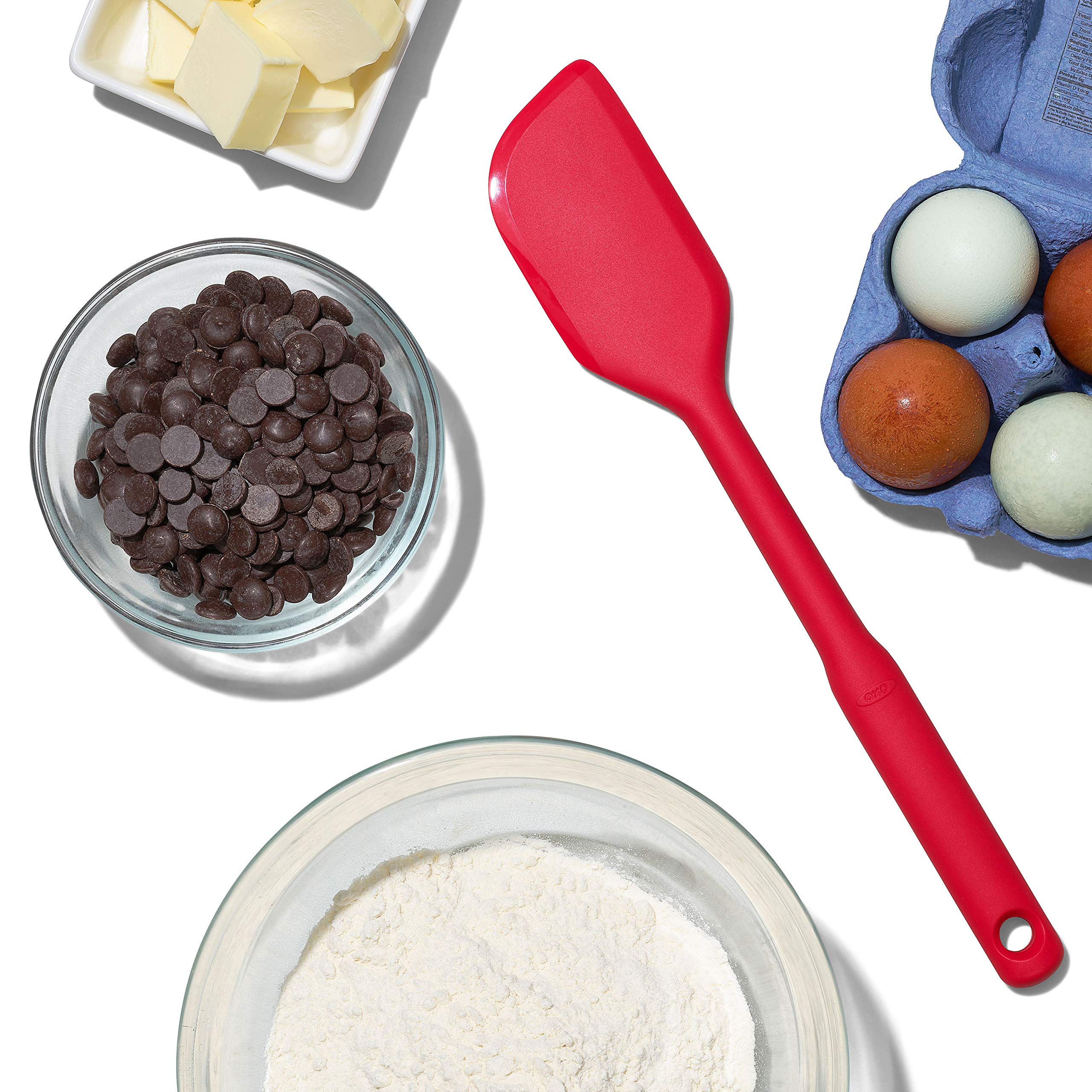 OXO Good Grips 3 Piece Silicone Spatula Set, One Size, Multi, Multicolor