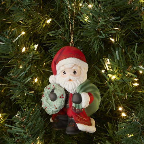 Precious Moments Bringing Christmas Joy to All Annual Santa Ornament Bisque Porcelain Holiday Keepsake 251012