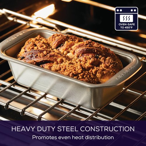 Circulon Nonstick Bakeware 9-Inch x 5-Inch Loaf Pan, Gray