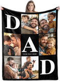 Regine Switzerland Personalized Father's Day Blanket - Custom Photo & Text Gift for Dad, Husband, Grandpa