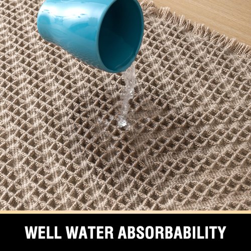 H.VERSAILTEX Waffle Bath Runner Rug Long Bath Mat Super Absorbent Boho Bath Rugs Non Slip Bath Runner for Bathroom Floor Machine Washable Dry Fast Bathroom Rugs with Tassels, 24" x 60", Irish Cream
