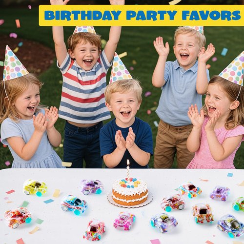 JOYIN 50 Pcs Mini Pull Back Cars, Bulk Toy Cars Party Favors for Kids 8-12, Treasure Box Prizes for Classroom, Pinata Stuffers, Goodie Bags Stuffers, Birthday Gifts Carnival Prizes