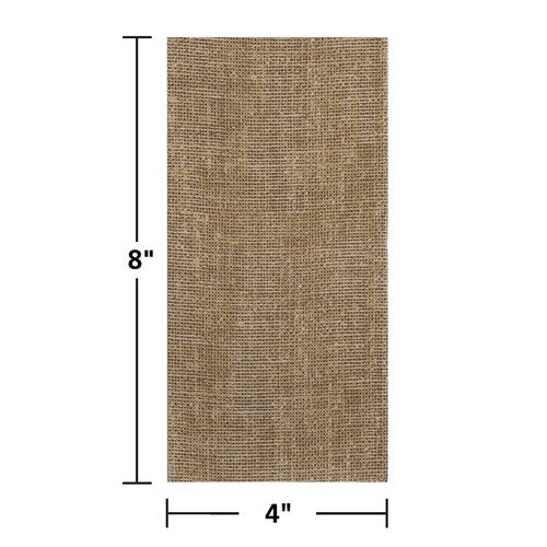 Hoffmaster FP1107 FashnPoint Natural Burlap Print Dinner Napkin; 15.5-Inch X 15.5-Inch, 800 per Case
