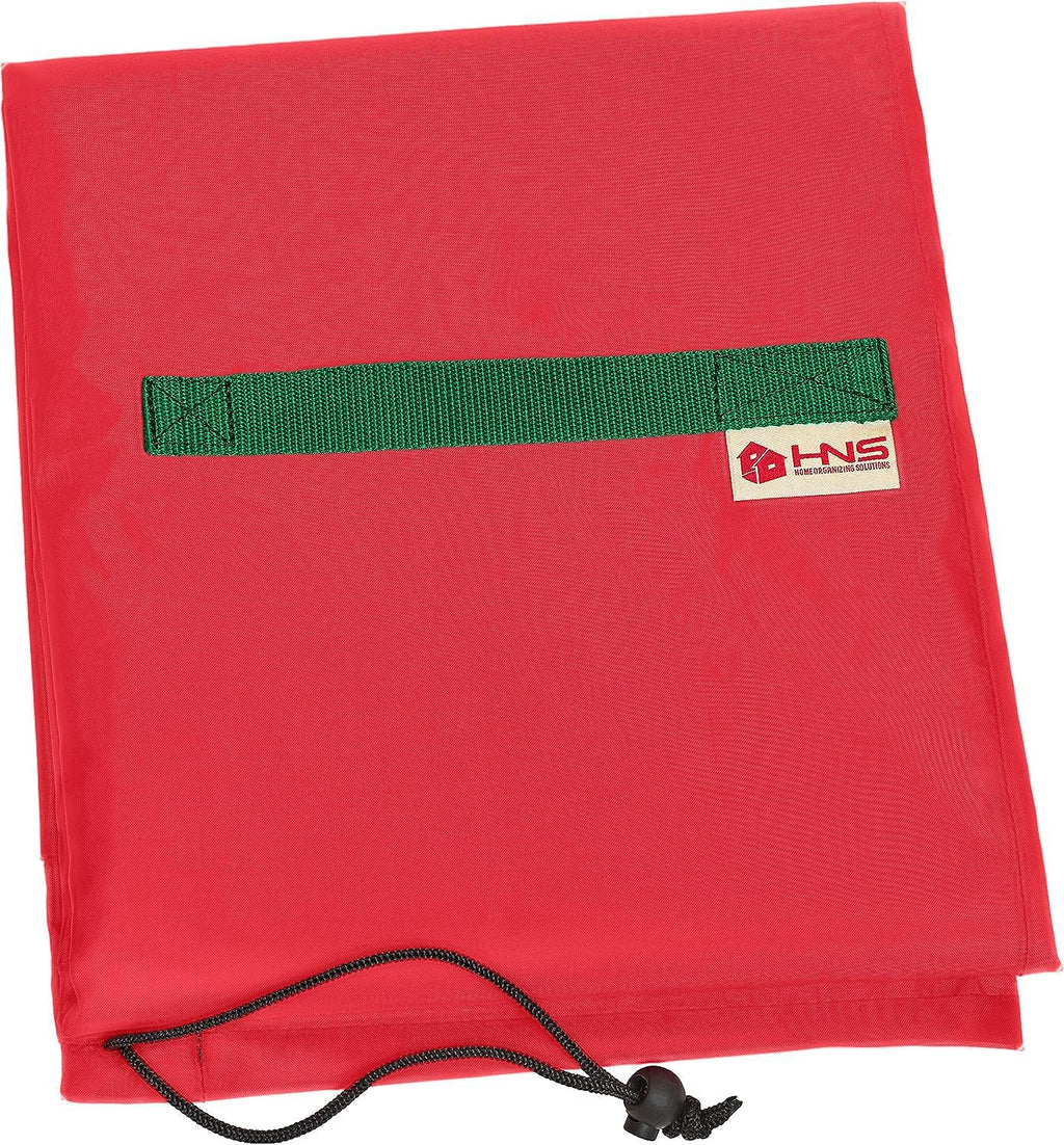 Upright Christmas Tree Storage Bag - Durable Dustproof Cover for 5 Ft Artificial Trees | Easy to Use, Red