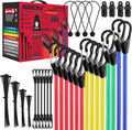 Bungee Buddy Heavy Duty Bungee Cords - 129 PCS Set with Hooks, Clips, and Storage Bag | 18"-40" Lengths