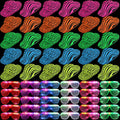 60 Set Party Hats Glasses Including 30 Neon Animal Print Plastic Hats and 30 Flashing LED Light up Glasses for Adult Birthday Bachelorette Party Props