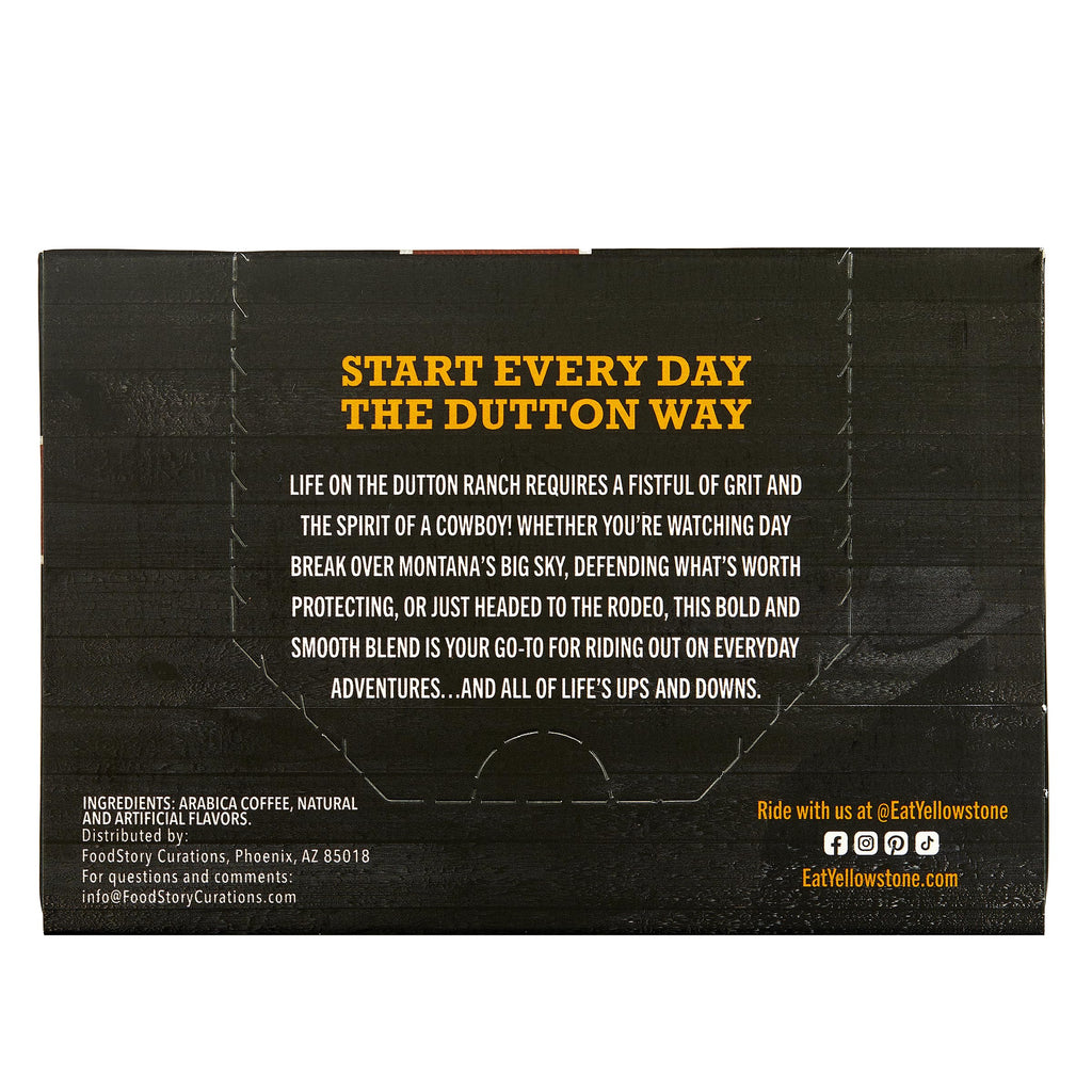 Yellowstone Maple Bourbon Medium Roast Coffee, Single Serve Recyclable Pods/Cups, 100% Arabica Beans, 72 Count