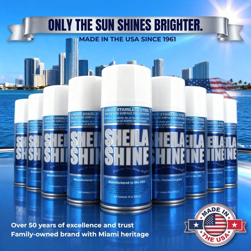 Sheila Shine 3oz Stainless Steel Cleaner and Polish - Cleans, Polishes & Protects Kitchen Appliances, Refrigerators, Sinks, Ovens & Grills - Stainless Cleaner Spray for Residue & Streak Free Shine