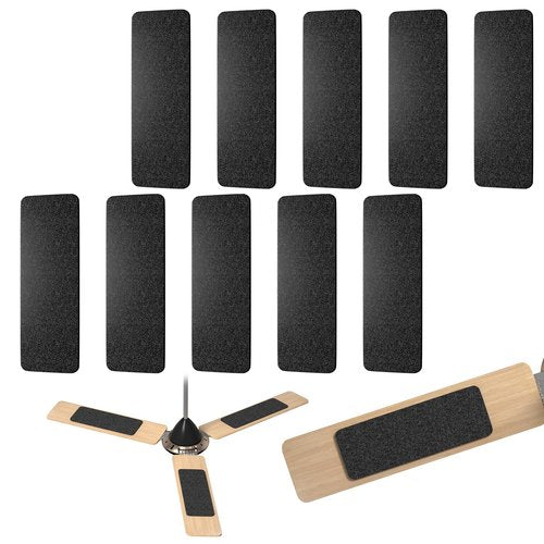 Flurose 10 Pack Ceiling Fan Filters for Fan Blades, Activated Coconut Carbon Dust Catcher Pads, Easy-Install Fan Blade Filter Accessories for Home, Helps Reduce Dust & Odors, Fits Most Ceiling Fans