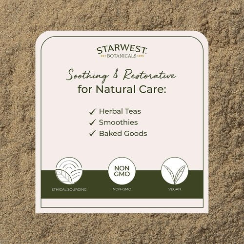 Starwest Botanicals Organic Yarrow Flower Powder - Dried Herb for Tea, Certified Kosher, Non-GMO - 4 oz Pouch