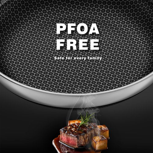 Eclumy Non Stick Frying Pans, Stainless Steel Pans Tri-Ply Frying Pan with Lid, Non-Toxic PFAS PFOA PTFE Free, Metal Utensil Dishwasher & Oven Safe Induction Compatible (10-inch)