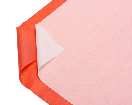 American Greetings Red and White Tissue Paper - 125 Sheets, 20" x 20" for All Occasions
