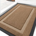 OLANLY Indoor Outdoor Front Door Mat - Waterproof All-Weather Doormat, Easy Clean, 29.5x17, Light Brown