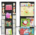 Simple Houseware Gift Wrap Organizer - Double-Sided Storage Pockets in Black | Set of 1