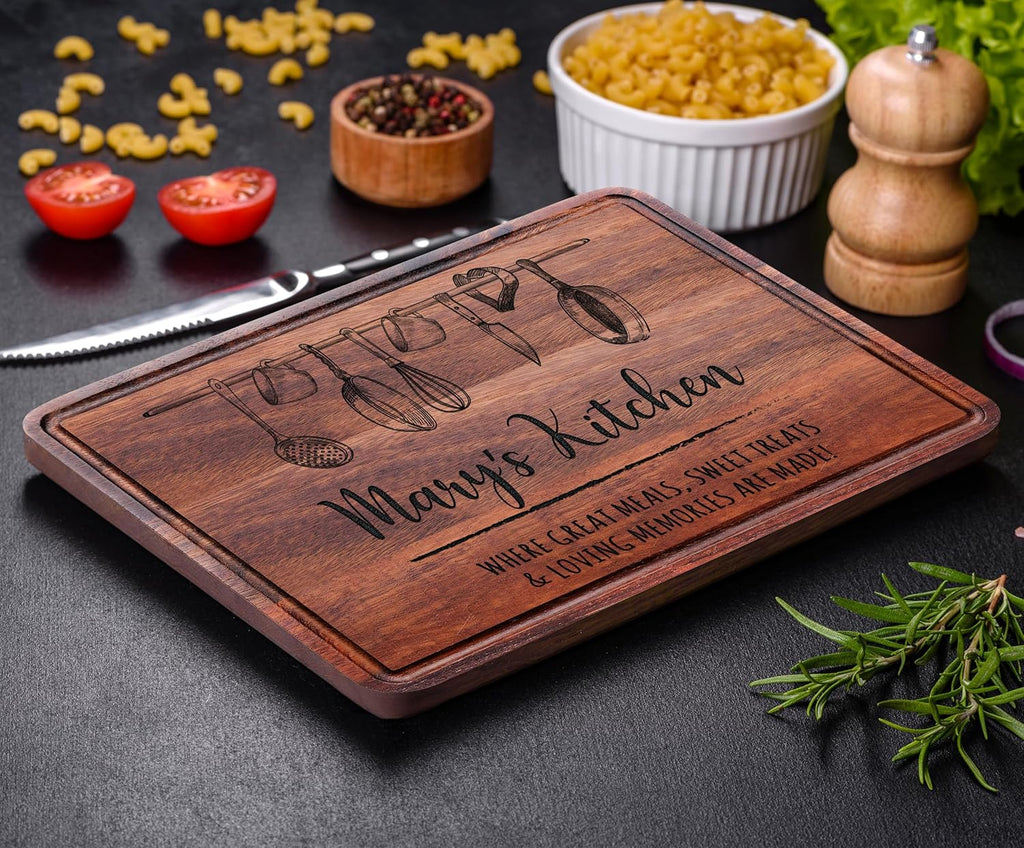 Regine Switzerland Personalized Engraved Cutting Board - Unique Custom Gift for Mom, Wife, or Grandma | Perfect for Mother's Day, Christmas, or Housewarming