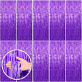 Purple Backdrop Tinsel Streamers by [Brand Name] - 10 Pack Foil Fringe Curtains for Parties & Events