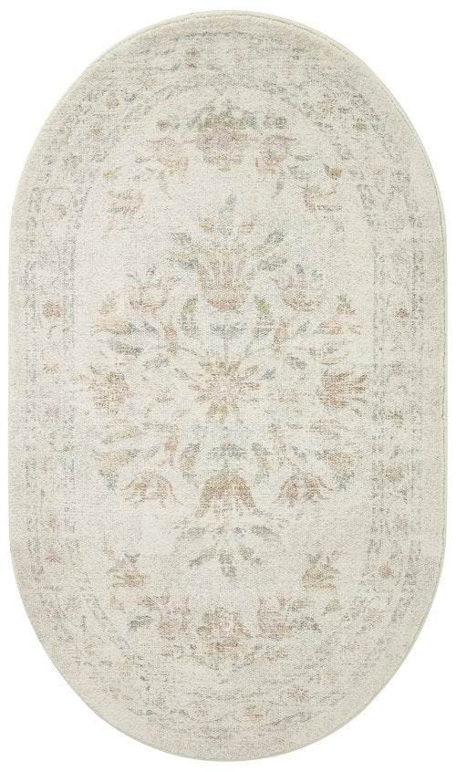 Loloi Rifle Paper Co. Courtyard Collection COU-01 Yellow/Multi 2'-3" x 3'-9" Accent Rug feat. CloudPile