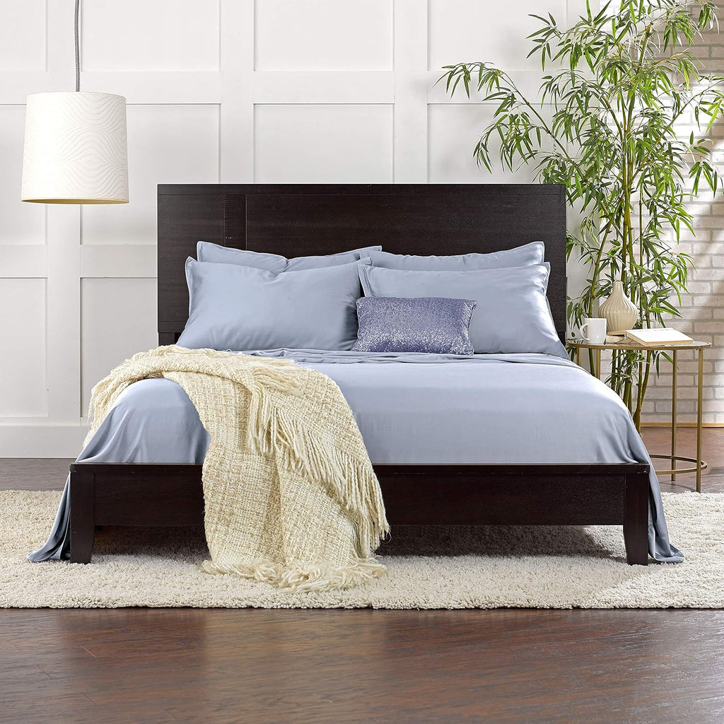 Pure Bamboo California King Sheets - 100% Organic Viscose Bed Set, Soft & Cooling | Sterling Blue