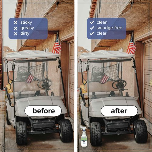 Tillbrook Plexiglass Cleaner - 32 oz Acrylic Cleaner for Plexi glass, Plastic, Vinyl, Fiberglass, and More - Universal, Streak-free, Non-Toxic, Spray and Wipe Cleaner for All Non-Porous Surfaces
