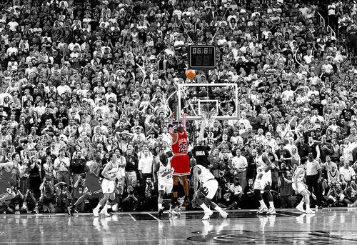 Michael Jordan Large Sports Poster - Unframed Canvas Wall Art Decor (24"x32") for Bedroom & Gym