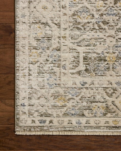 Loloi Clarisse Collection CLS-08 Olive/Ivory 2'-0" x 3'-0" Fringe Accent Rug