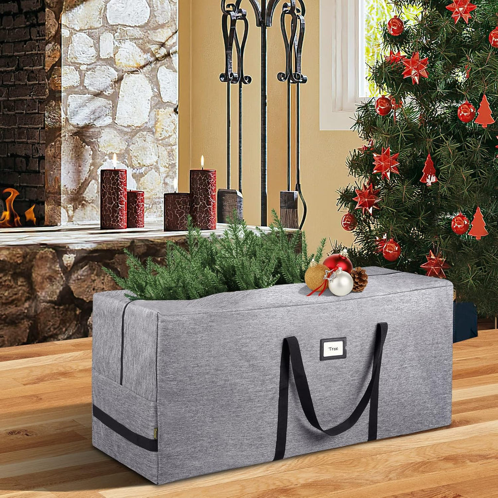 BALEINE Christmas Tree Storage Bag - 7.5FT with Wrapping Paper Organizer | Durable & Spacious