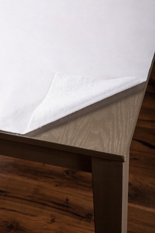 DII Waterproof & Spill Proof Tabletop Protection Durable, Indoor/Outdoor, Table Pad, 52x108, White